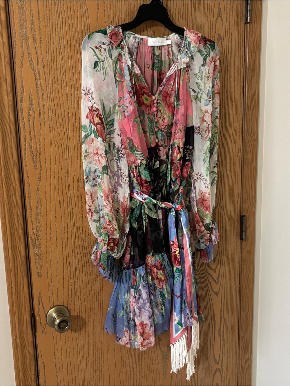 Zimmerman Bellitude Belted Floral Dress Sz 0 NWOT - Picture 3 of 6
